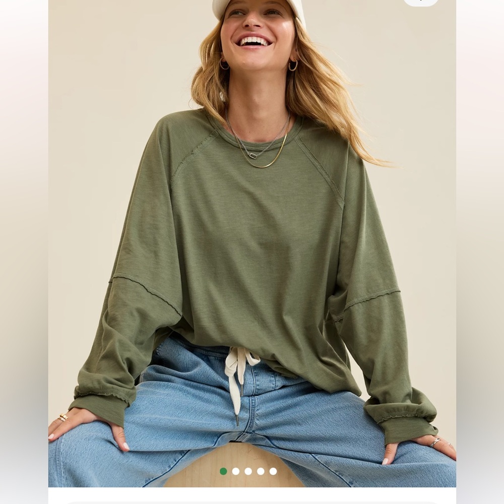 Madewell Olive Green Long-Sleeve Tee